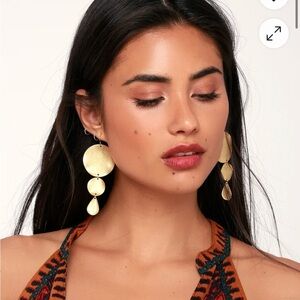JBloom Tiered Gold Earrings